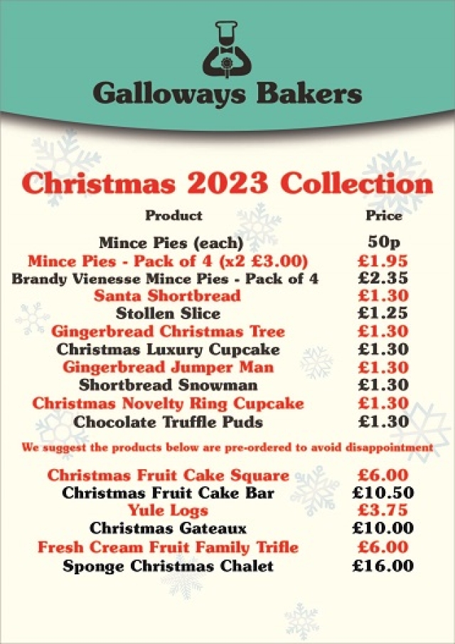 Christmas Treats Available to Pre-Order!